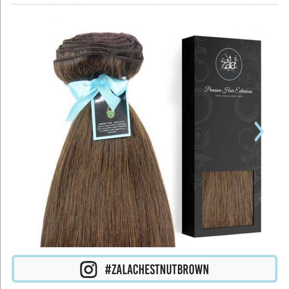 Zala Hair Extensions Chestnut Brown